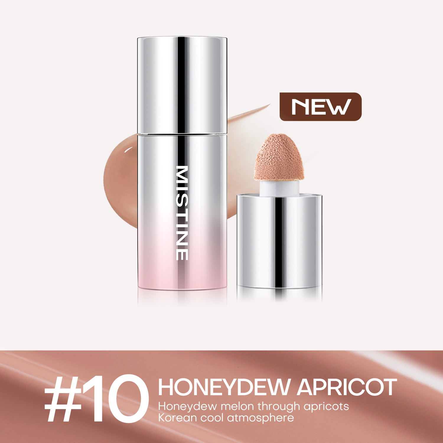 Mistine Thai Latte Liquid Blush Translucent Natural Blending Foundation Smooth Color Retention 7g 1 Piece
