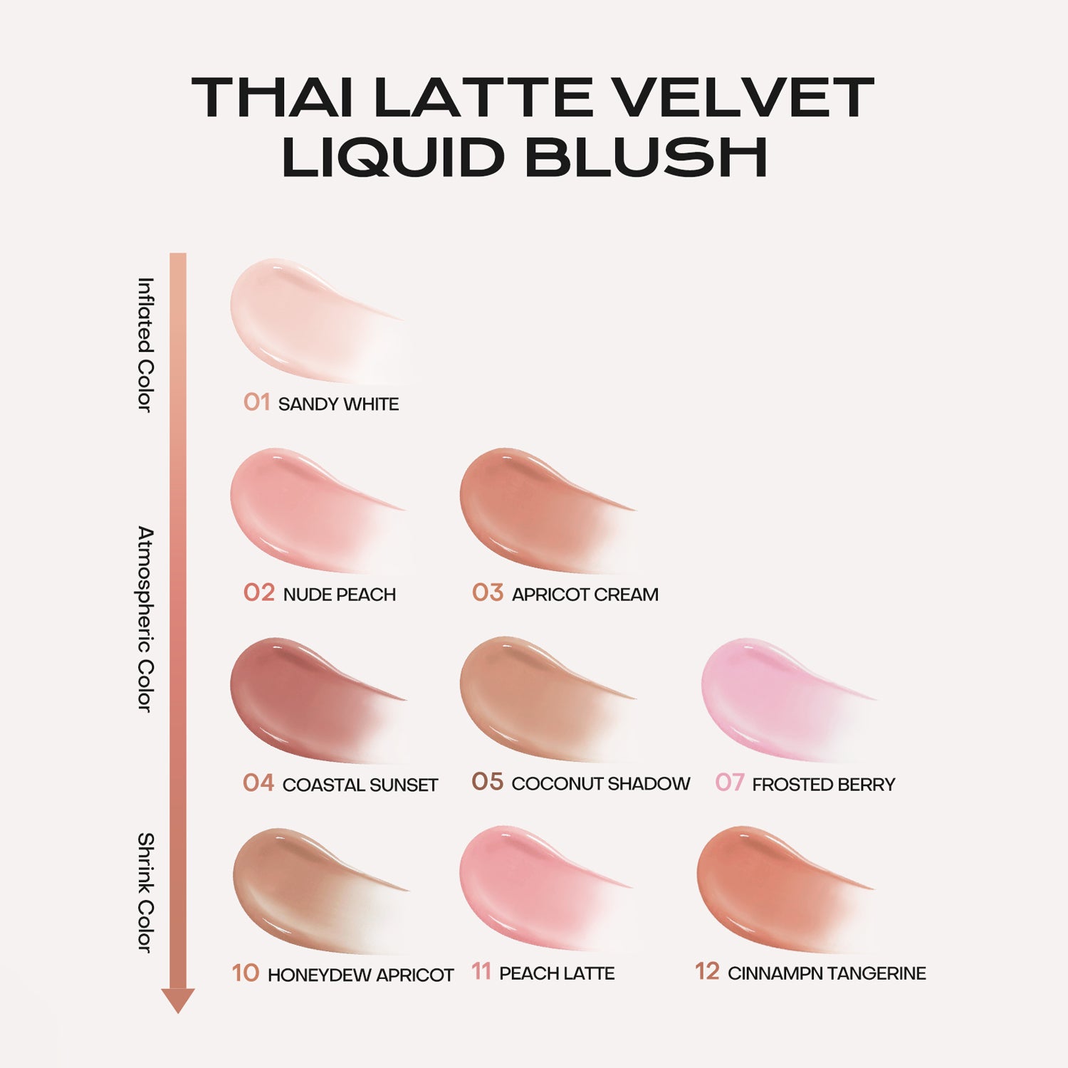 Mistine Thai Latte Liquid Blush Translucent Natural Blending Foundation Smooth Color Retention 7g 1 Piece