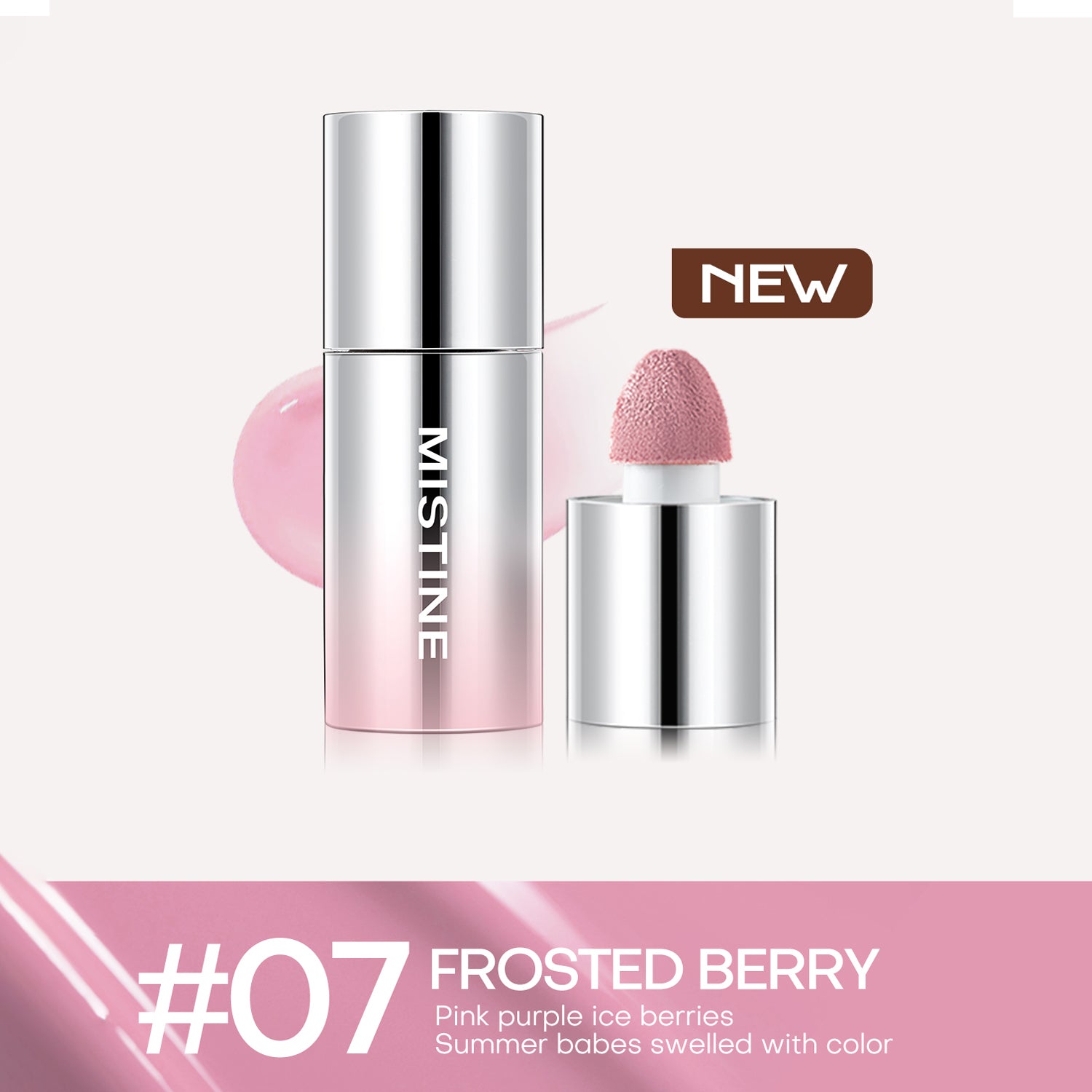 Mistine Thai Latte Liquid Blush Translucent Natural Blending Foundation Smooth Color Retention 7g 1 Piece