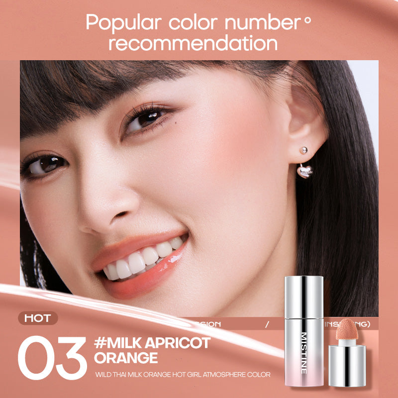 Mistine Thai Latte Liquid Blush Translucent Natural Blending Foundation Smooth Color Retention 7g 1 Piece