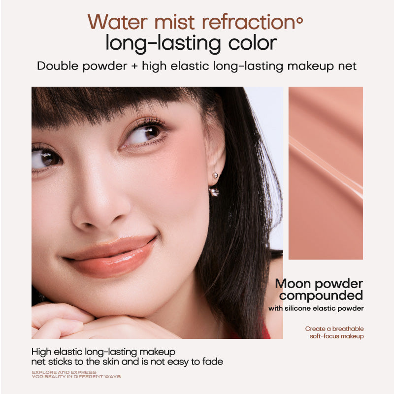 Mistine Thai Latte Liquid Blush Translucent Natural Blending Foundation Smooth Color Retention 7g 1 Piece