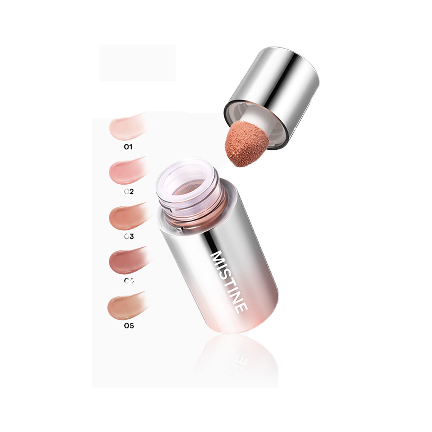 Mistine Thai Latte Liquid Blush Translucent Natural Blending Foundation Smooth Color Retention 7g 1 Piece