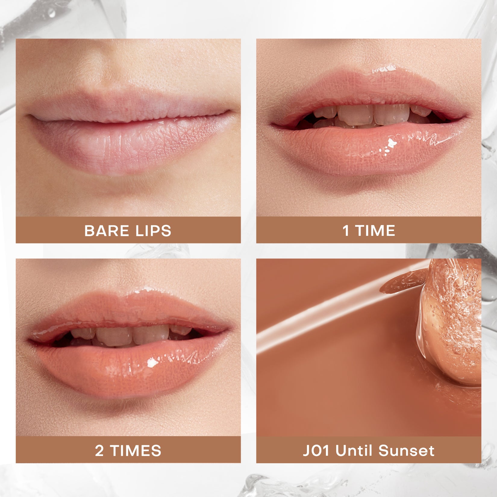 Mistine Lip Gloss Lip Plumber Non-sticky Tinted Lip Gloss for Women Infused with 1% Peptide Finish Lip Tint Hydrating Lip Stain Lightweight Feeling 0.1 fl oz 