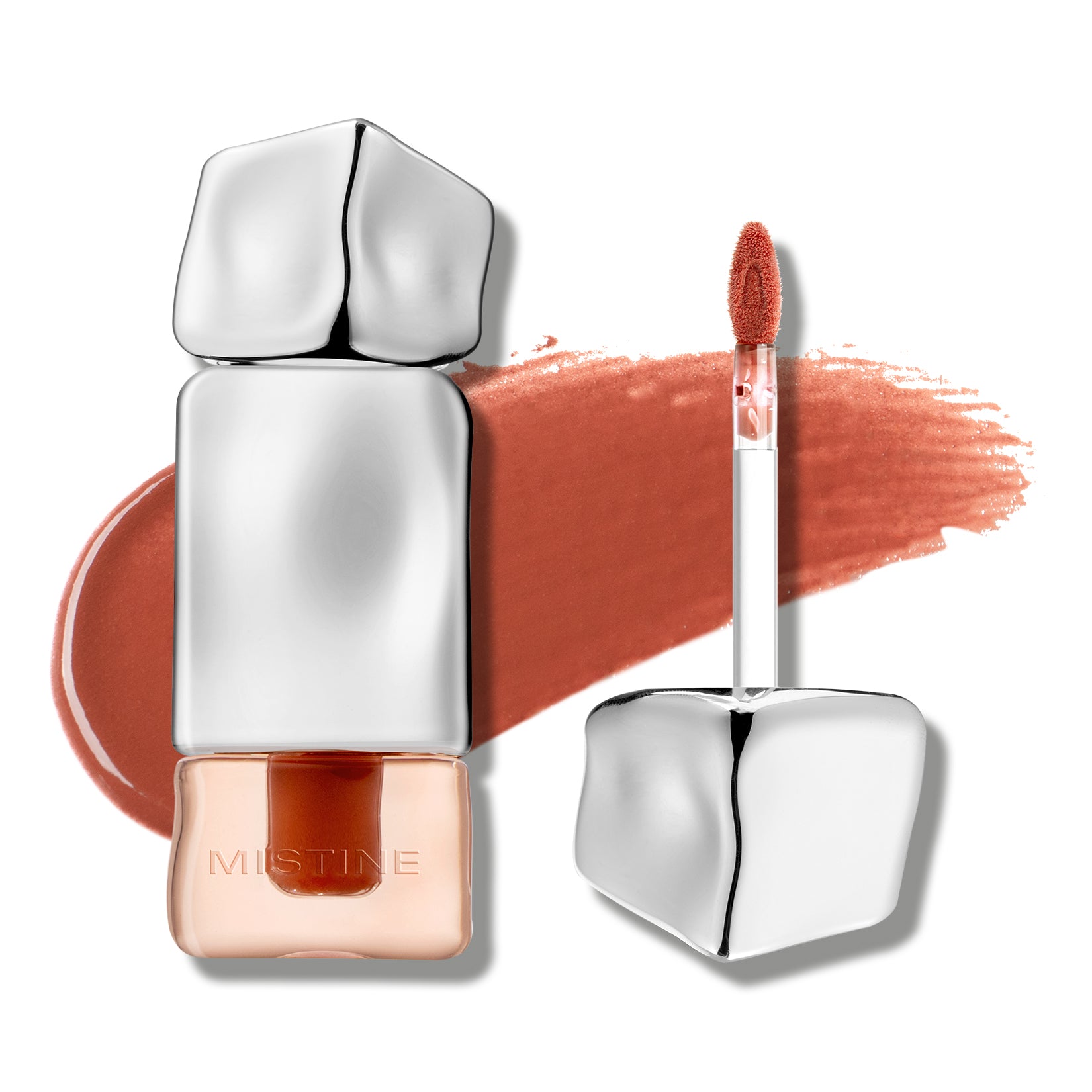 Mistine Lip Gloss Lip Plumber Non-sticky Tinted Lip Gloss for Women Infused with 1% Peptide Finish Lip Tint Hydrating Lip Stain Lightweight Feeling 0.1 fl oz 